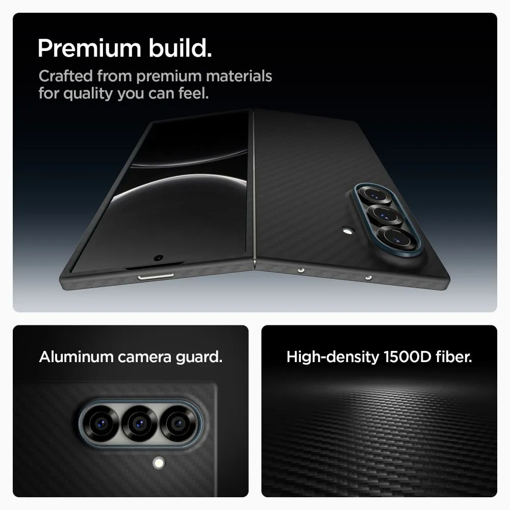 Samsung Galaxy Z Fold 7 ümbris must SPIGEN AIRSKIN ARAMID