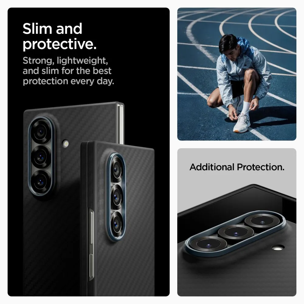 Samsung Galaxy Z Fold 7 ümbris must SPIGEN AIRSKIN ARAMID