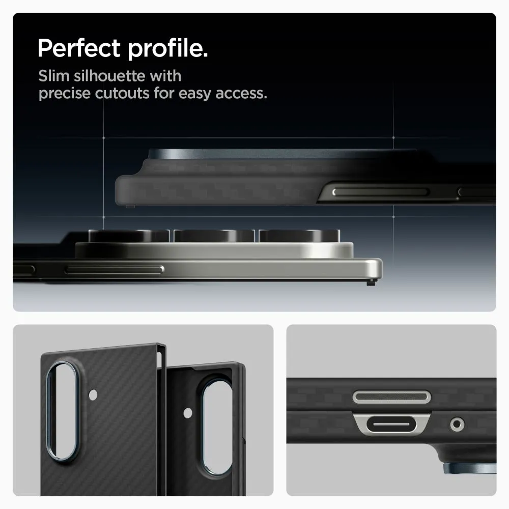 Samsung Galaxy Z Fold 7 ümbris must SPIGEN AIRSKIN ARAMID