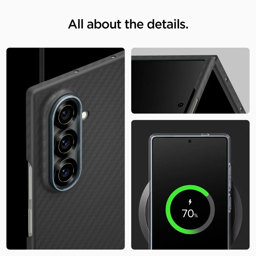 Samsung Galaxy Z Fold 7 ümbris must SPIGEN AIRSKIN ARAMID