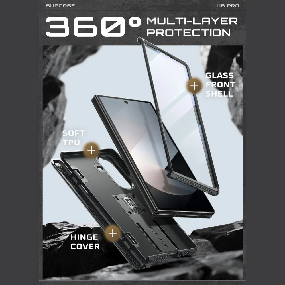 Samsung Galaxy Z Fold 7 dėklas Juoda SUPCASE UNICORN BEETLE PRO
