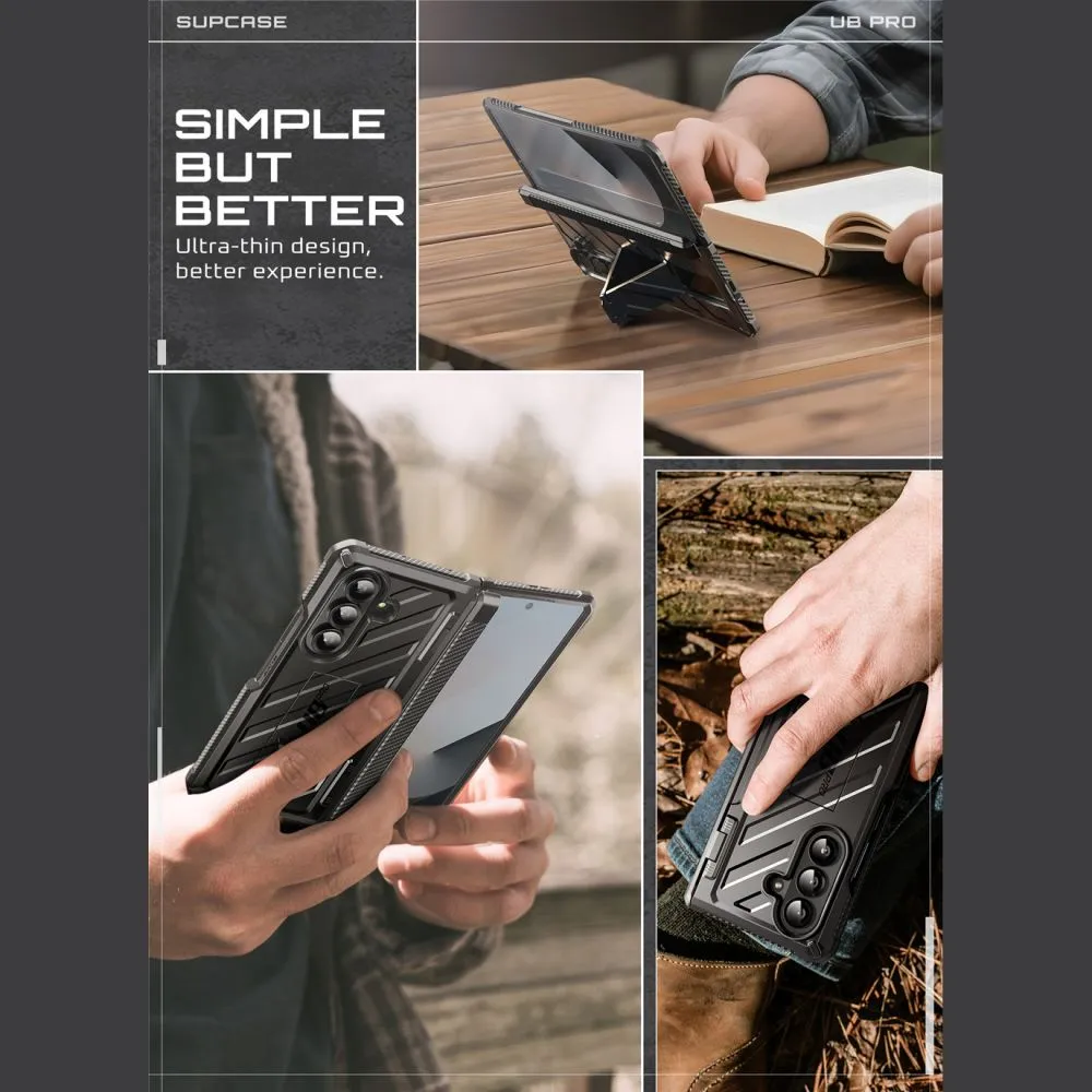 Samsung Galaxy Z Fold 7 dėklas Juoda SUPCASE UNICORN BEETLE PRO