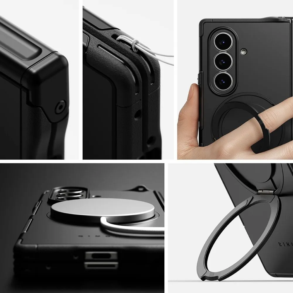 Samsung Galaxy Z Fold 7 ümbris must RINGKE ALLES MAGNETIC MAGSAFE