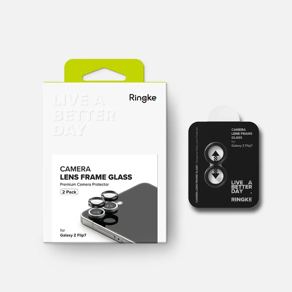 Samsung Galaxy Z Flip 7 Tempered glass  RINGKE CAMERA FRAME PROTECTOR 2-PACK