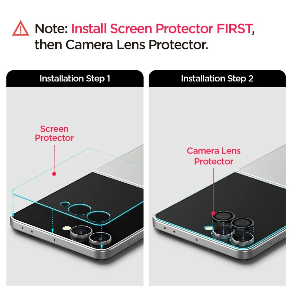 Samsung Galaxy Z Flip 7 защитное стекло  SPIGEN OPTIK PRO HD GLAS.TR ”EZ FIT” CAMERA PROTECTOR 2-PACK