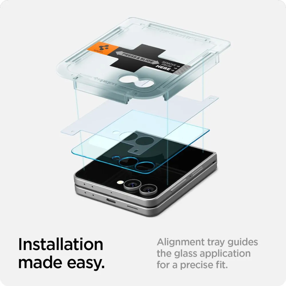 Samsung Galaxy Z Flip 7 Tempered glass  SPIGEN GLAS.TR ”EZ FIT PRO” HD