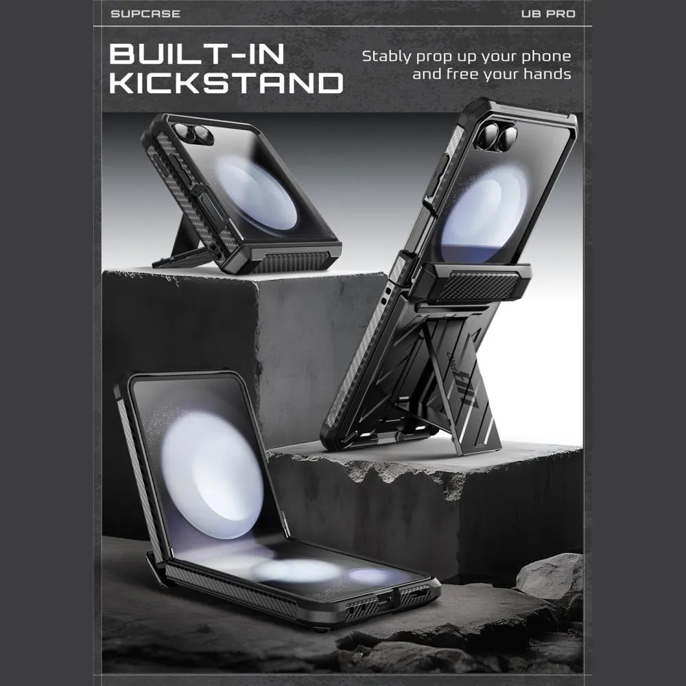 Samsung Galaxy Z Flip 7 case black SUPCASE UNICORN BEETLE PRO