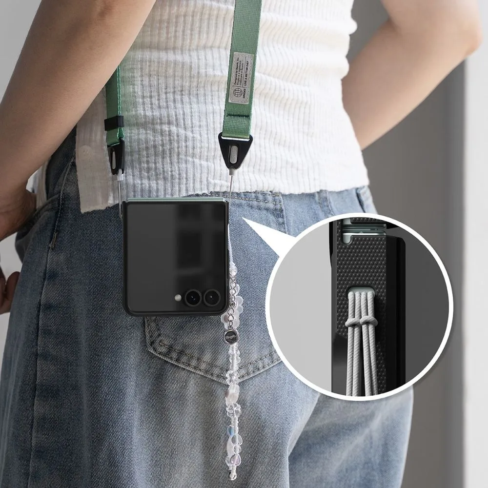 Samsung Galaxy Z Flip 7 ümbris must RINGKE ONYX