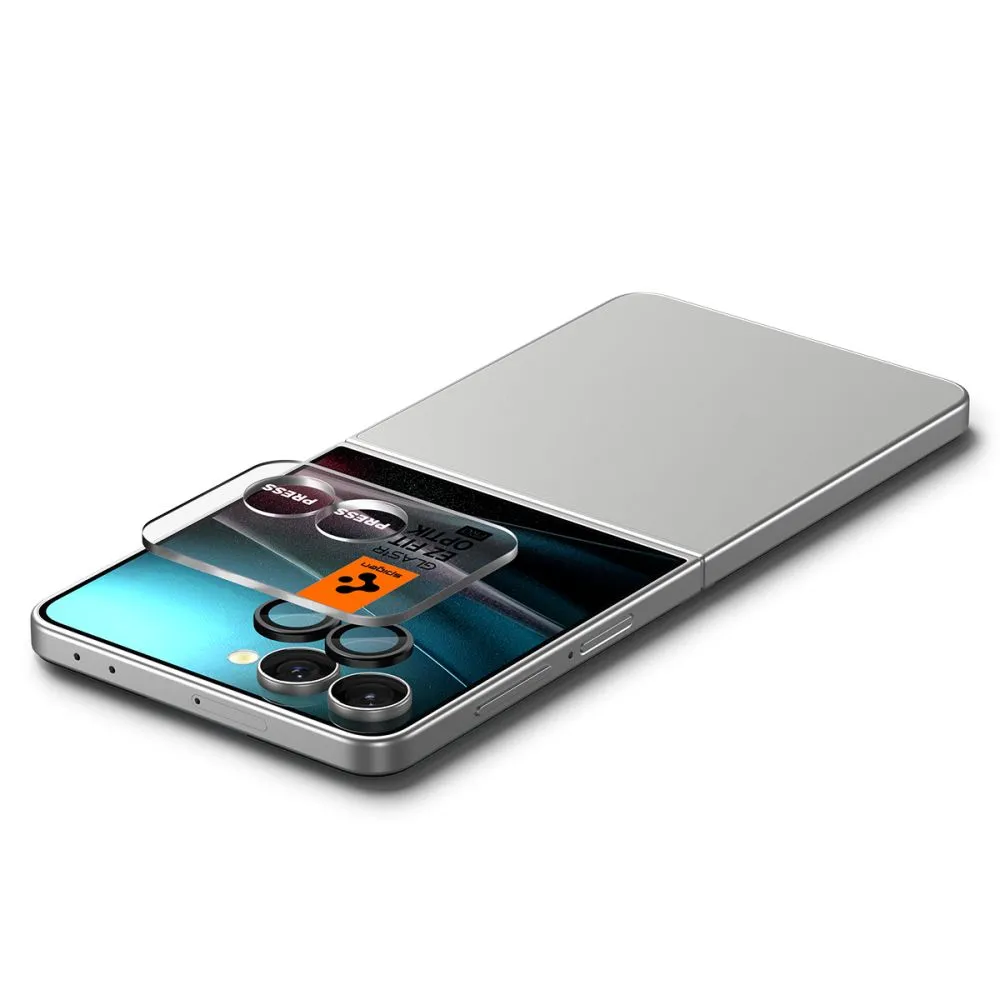 Samsung Galaxy Z Flip 7 aizsargstikls SPIGEN OPTIK PRO HD GLAS.TR ”EZ FIT” CAMERA PROTECTOR 2-PACK