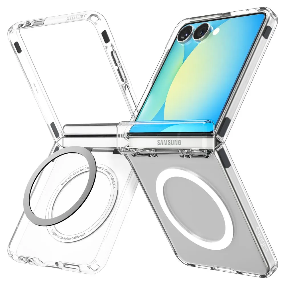 Samsung Galaxy Z Flip 7 ümbris läbipaistev SPIGEN ULTRA HYBRID PRO MAG MAGSAFE