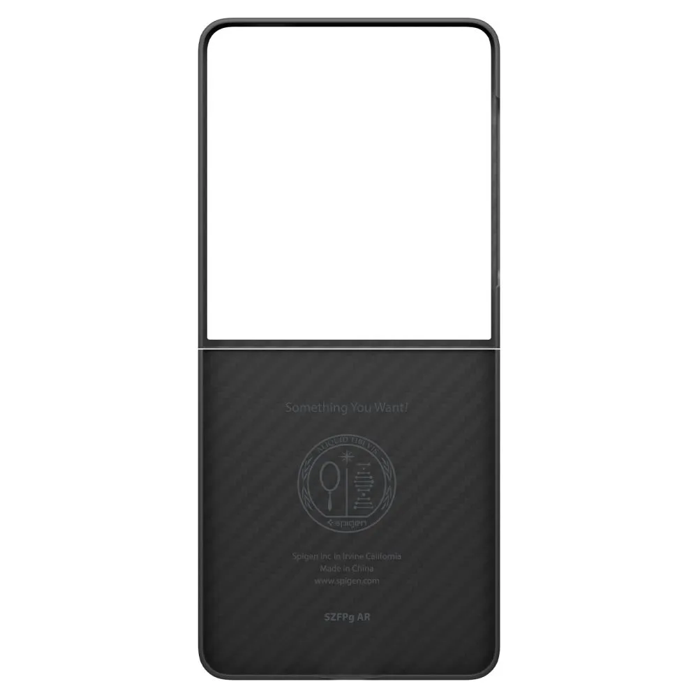 Samsung Galaxy Z Flip 7 ümbris must SPIGEN AIRSKIN ARAMID