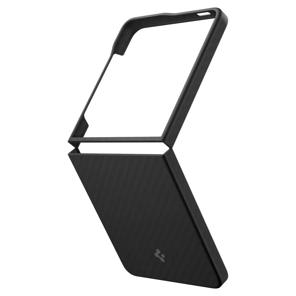 Samsung Galaxy Z Flip 7 ümbris must SPIGEN AIRSKIN ARAMID