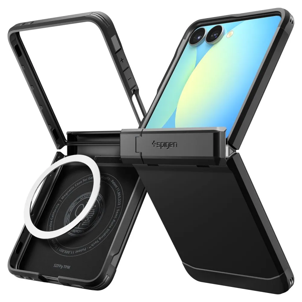 Samsung Galaxy Z Flip 7 чехол черный SPIGEN TOUGH ARMOR PRO MAG MAGSAFE