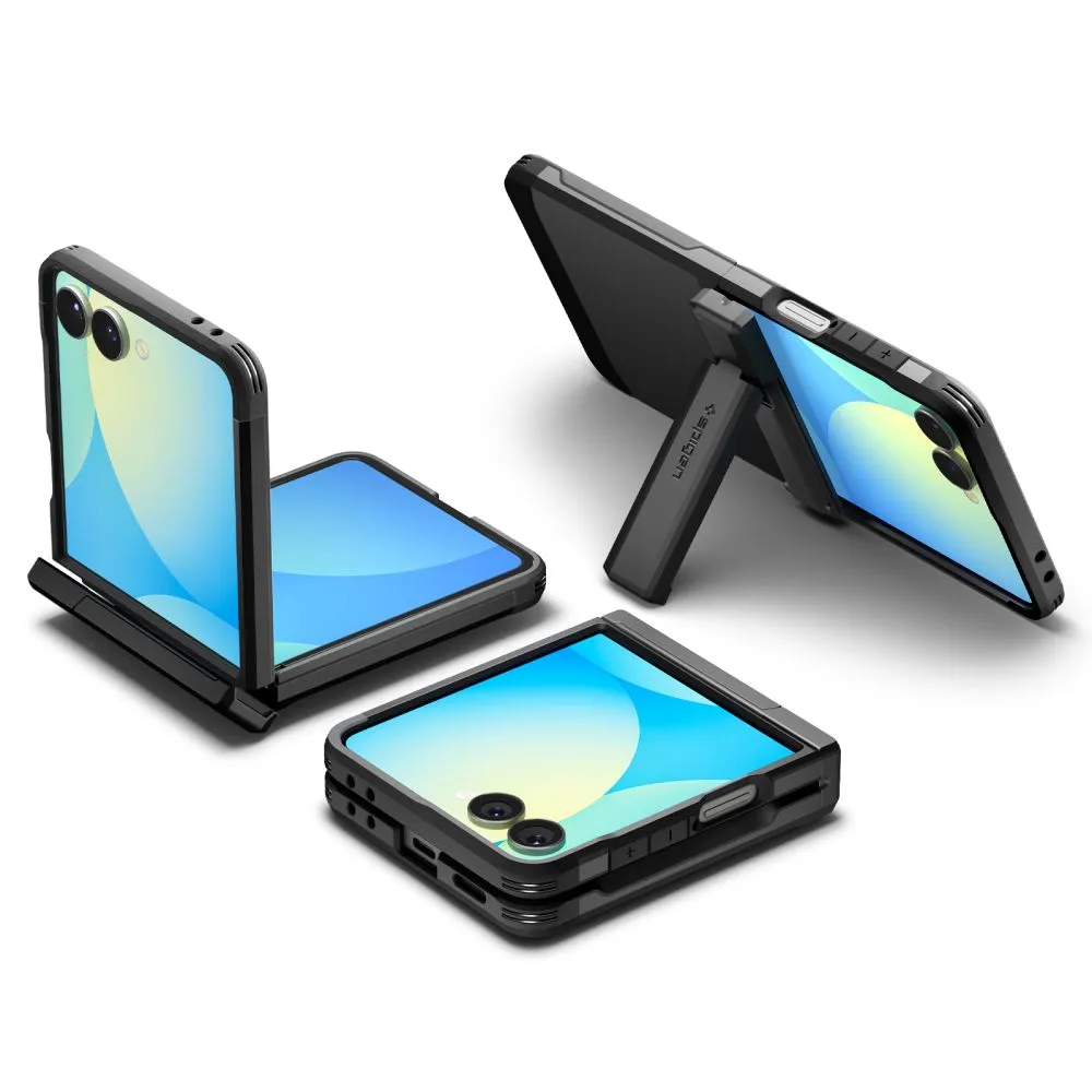 Samsung Galaxy Z Flip 7 чехол черный SPIGEN TOUGH ARMOR PRO MAG MAGSAFE