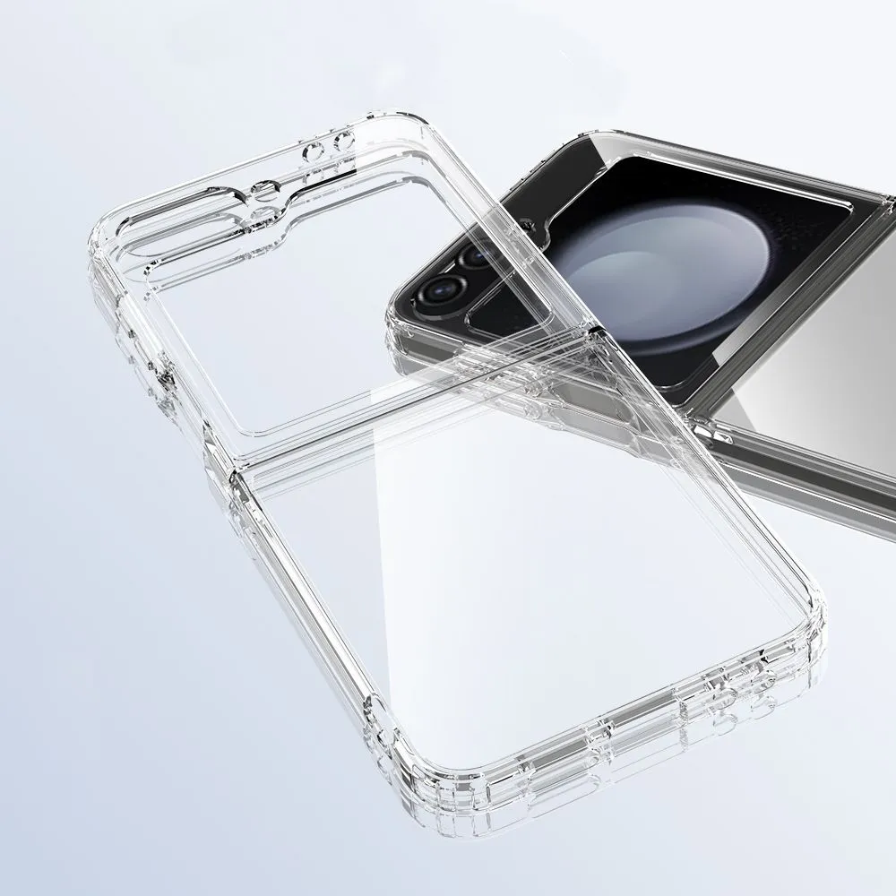 Samsung Galaxy Z Flip 7 FE ümbris läbipaistev TECH-PROTECT FLEXAIR HYBRID