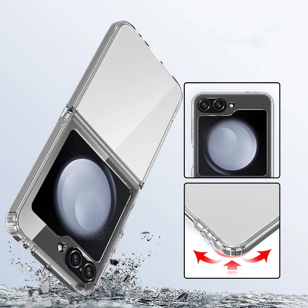 Samsung Galaxy Z Flip 7 FE ümbris läbipaistev TECH-PROTECT FLEXAIR HYBRID