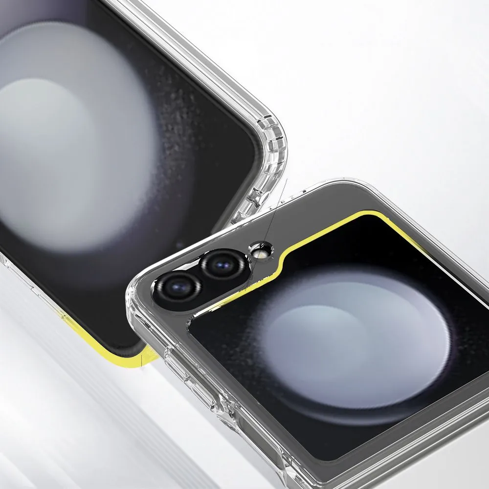 Samsung Galaxy Z Flip 7 FE ümbris läbipaistev TECH-PROTECT FLEXAIR HYBRID