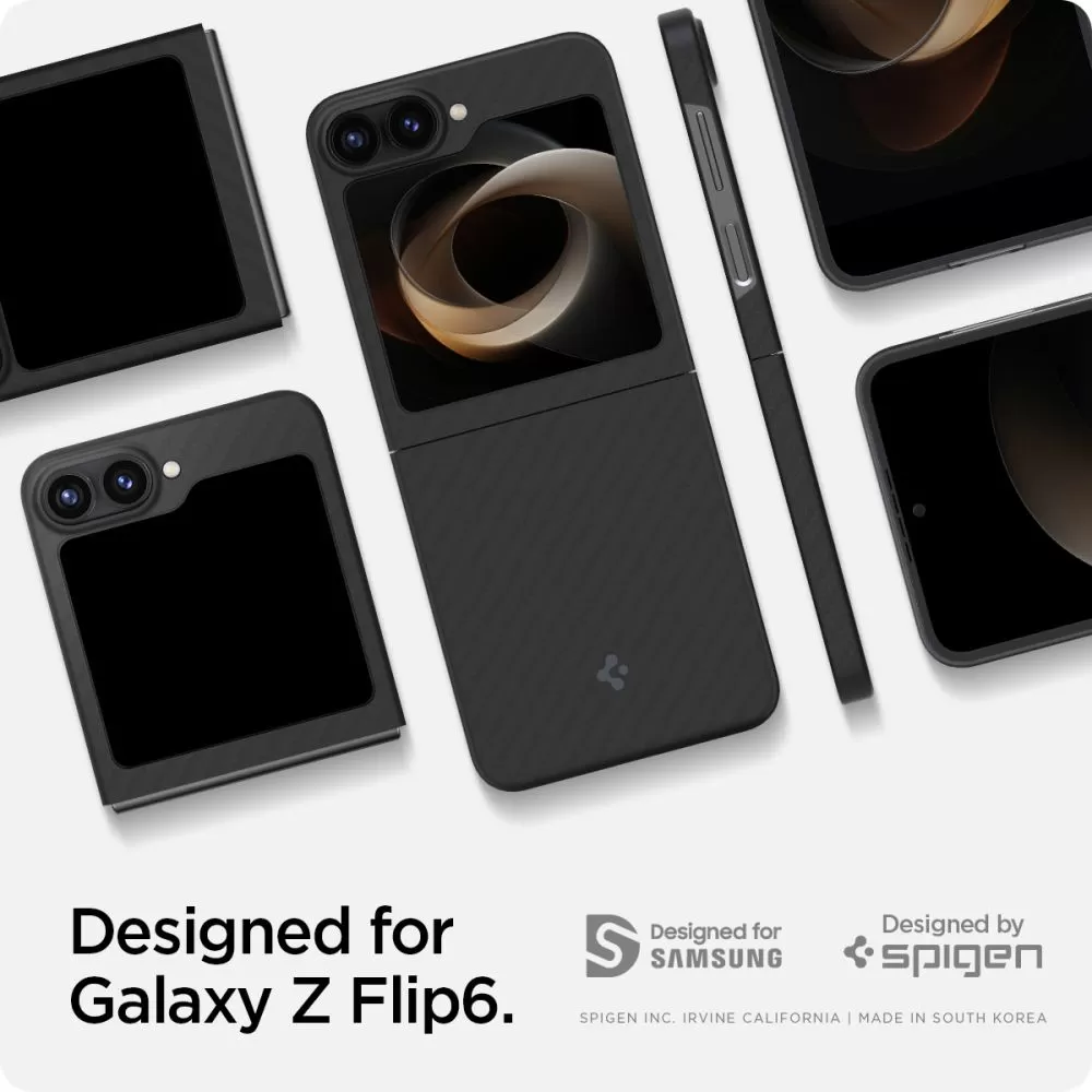 Samsung Galaxy Z Flip 7 FE ümbris must SPIGEN AIRSKIN