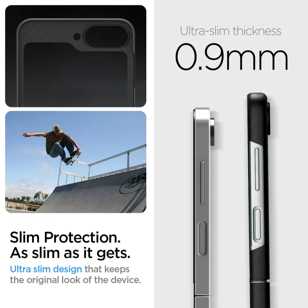 Samsung Galaxy Z Flip 7 FE ümbris must SPIGEN AIRSKIN