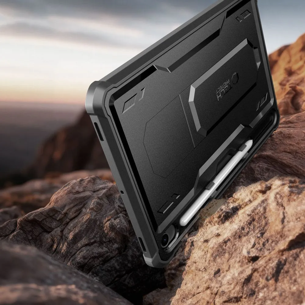 Samsung Galaxy Tab S10 FE 10.9 tahvelarvuti ümbris must TECH-PROTECT KEVLAR PRO