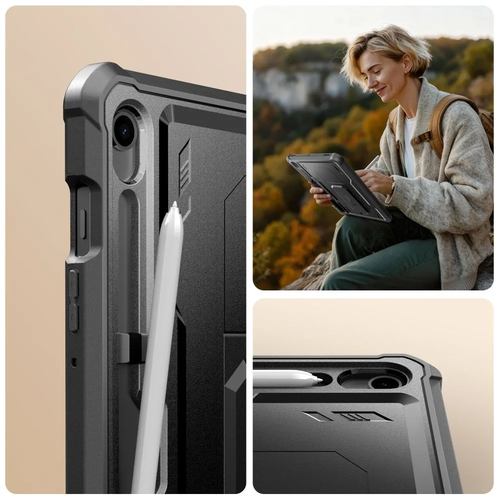 Samsung Galaxy Tab S10 FE 10.9 tahvelarvuti ümbris must TECH-PROTECT KEVLAR PRO
