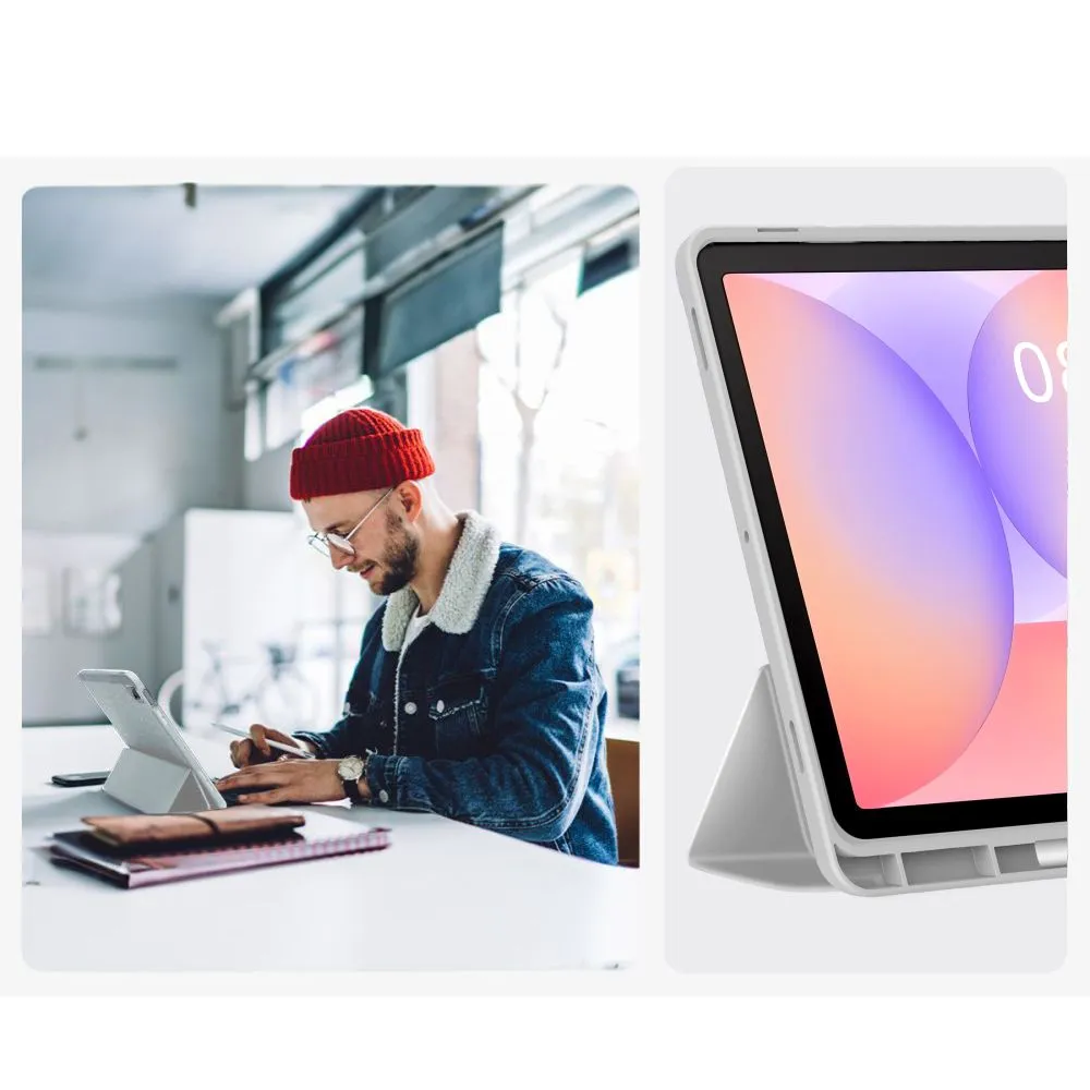 Samsung Galaxy Tab S10 FE 10.9 tablet skal, fodral grå TECH-PROTECT SC PEN