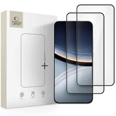 Poco Poco F7 5G aizsargstikls TECH-PROTECT GLASS FIT+ 2-PACK Xiaomi Poco F7 5G