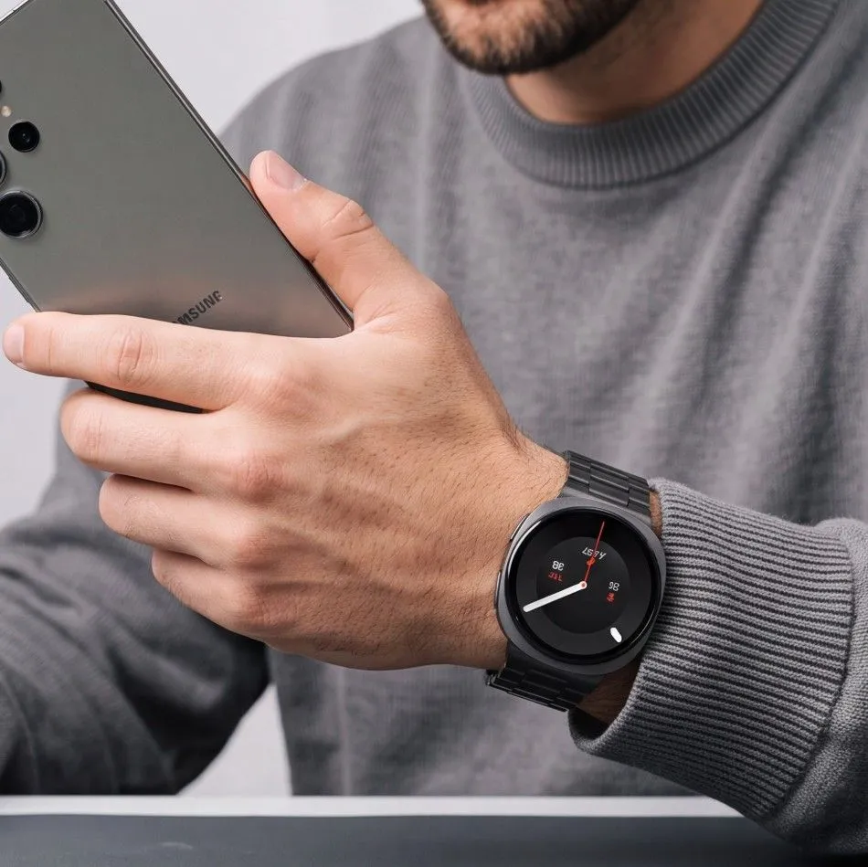 Samsung Galaxy Watch 8 Išmaniojo laikrodžių dirželiai Juoda TECH-PROTECT STAINLESS (40/44/46 MM)