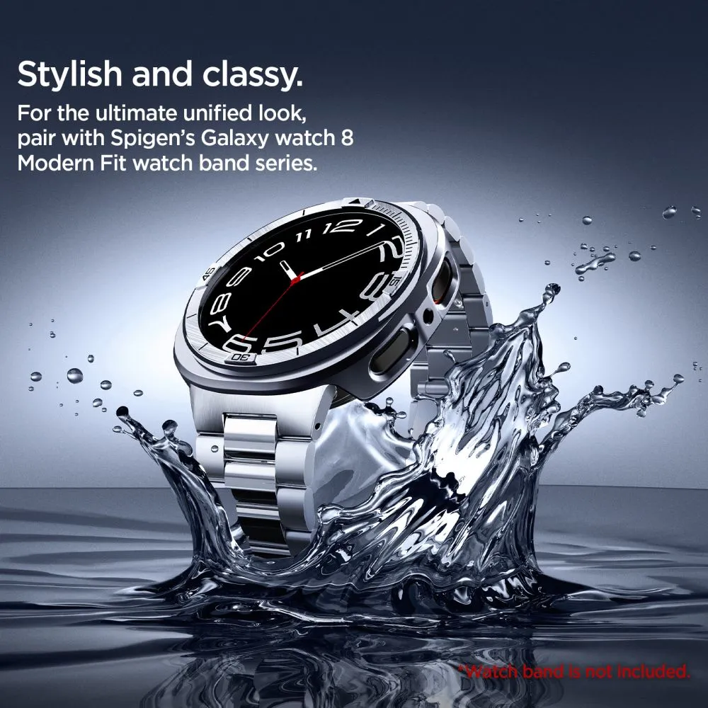 Samsung Galaxy Watch 8 ремень серебристый SPIGEN BEZEL TUNE PRO PILOT (44 MM)