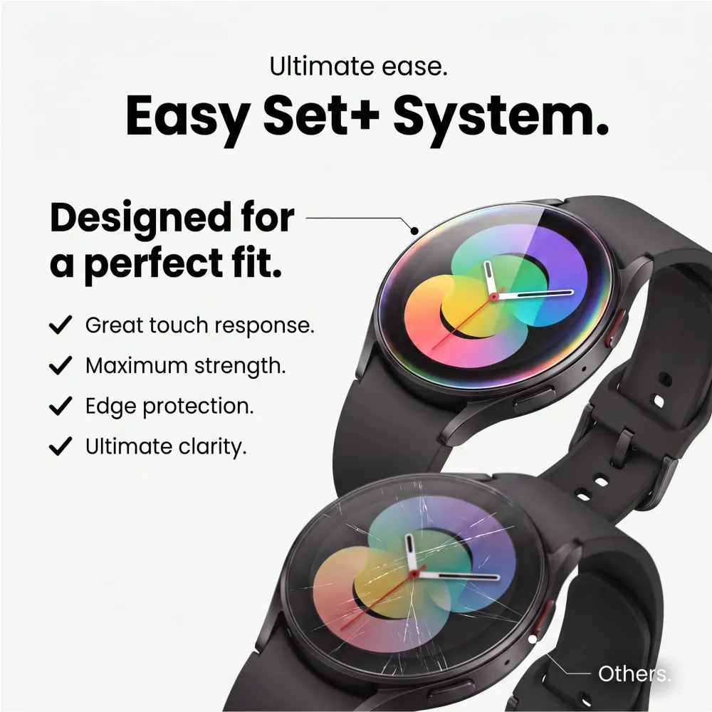 Samsung Galaxy Watch 8 Tempered glass  TECH-PROTECT EASY SET+ 2-PACK (44 MM)