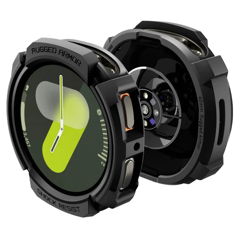 Samsung Galaxy Watch 8 skal, fodral svart SPIGEN RUGGED ARMOR (40 MM)