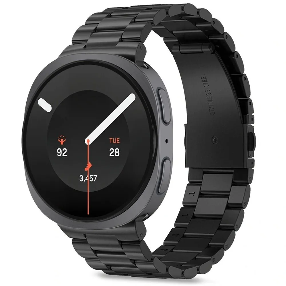 Samsung Galaxy Watch 8 Nutikellade rihmad must TECH-PROTECT STAINLESS (40/44/46 MM)
