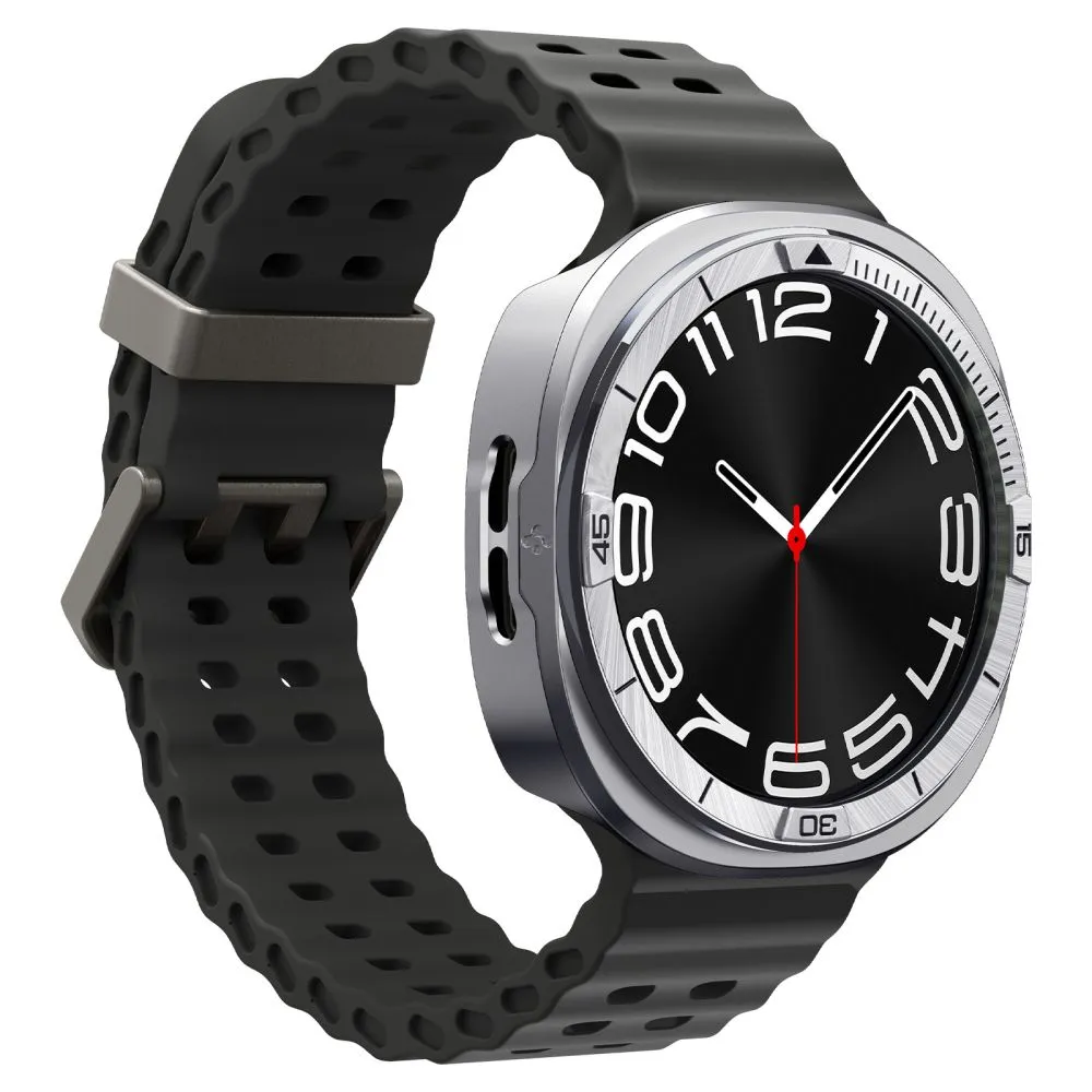 Samsung Galaxy Watch 8 ремень серебристый SPIGEN BEZEL TUNE PRO PILOT (44 MM)