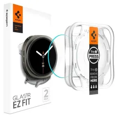 Samsung Galaxy Watch 8 skärmskydd  SPIGEN GLAS.TR ”EZ-FIT” 2-PACK (40 MM)
