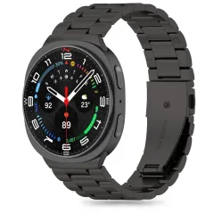Samsung Galaxy Watch 8 telefoni ümbris must TECH-PROTECT STAINLESS (40/44/46 MM)