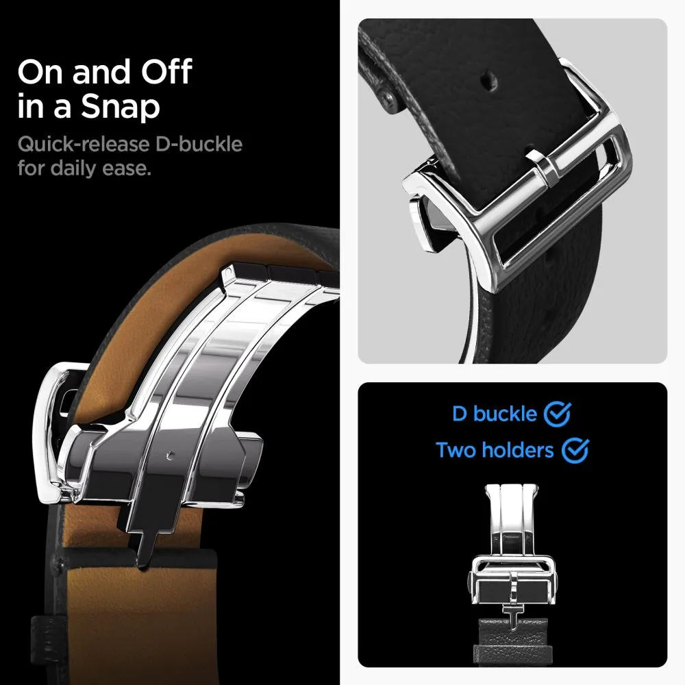 Samsung Galaxy Watch 8 Classic Nutikellade rihmad must SPIGEN ENZO (40 / 44 46 MM)
