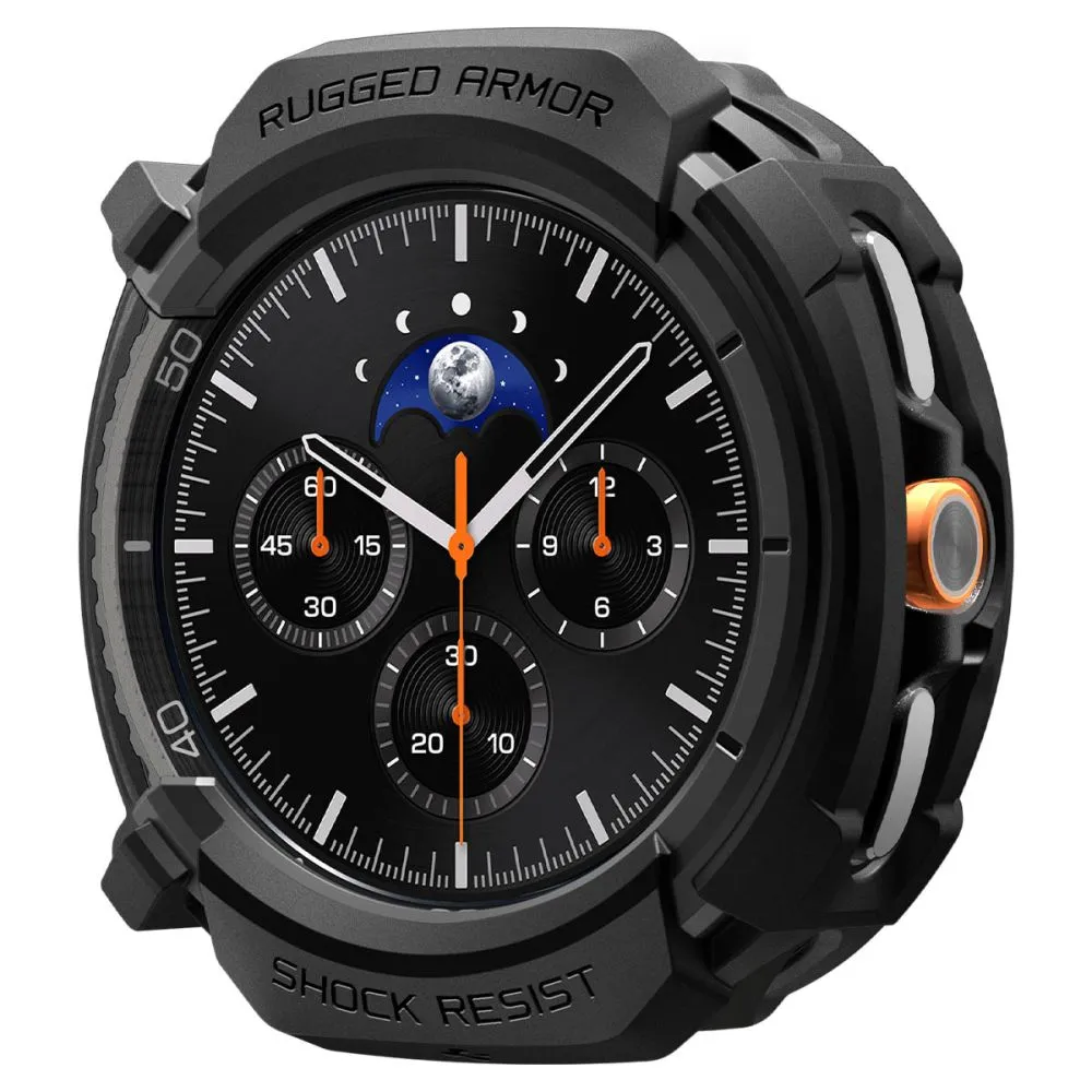 Samsung Galaxy Watch 8 Classic skal, fodral svart SPIGEN RUGGED ARMOR (46 MM)