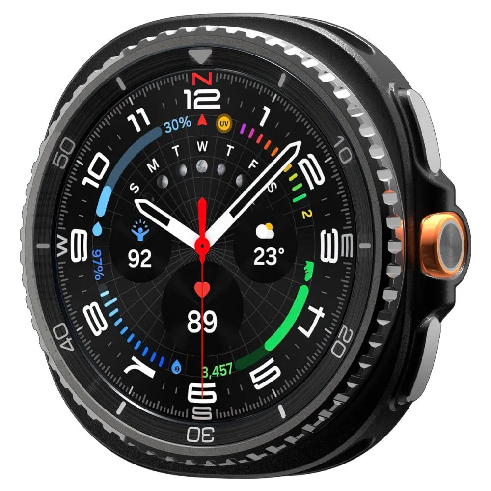 Samsung Galaxy Watch 8 Classic skal, fodral svart SPIGEN RUGGED ARMOR (46 MM)