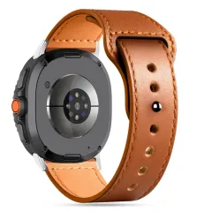 Samsung Galaxy Watch 8 Classic telefoni ümbris pruun TECH-PROTECT LEATHERFIT (40/44/46 MM)