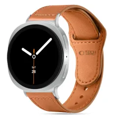 Samsung Galaxy Watch 8 Classic telefoni ümbris pruun TECH-PROTECT LEATHERFIT (40/44/46 MM)