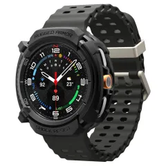 Samsung Galaxy Watch 8 Classic skal, fodral svart SPIGEN RUGGED ARMOR (46 MM)
