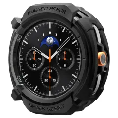 Samsung Galaxy Watch 8 Classic skal, fodral svart SPIGEN RUGGED ARMOR (46 MM)