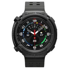 Samsung Galaxy Watch 8 Classic skal, fodral svart SPIGEN RUGGED ARMOR (46 MM)