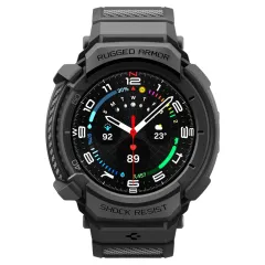 Samsung Galaxy Watch 8 Classic phone case black SPIGEN RUGGED ARMOR ”PRO” (46 MM)