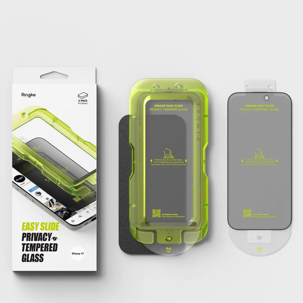 Apple iPhone 17 Tempered glass  RINGKE EASY SLIDE 2-PACK PRIVACY
