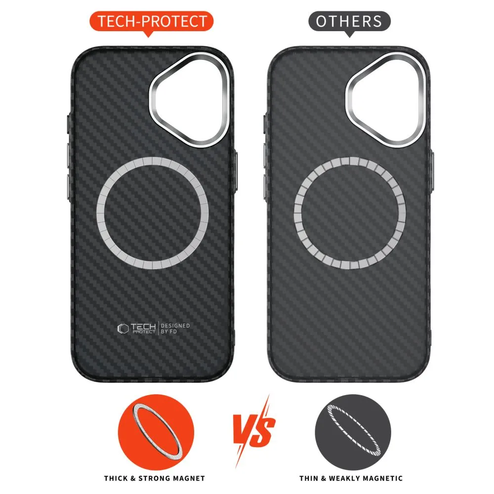 Apple iPhone 17 ümbris  TECH-PROTECT ION CARBON MAGSAFE
