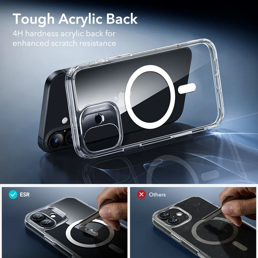 Apple iPhone 17 dėklas skaidrus ESR CLASSIC HYBRID MAGSAFE & TEMPERED GLASS