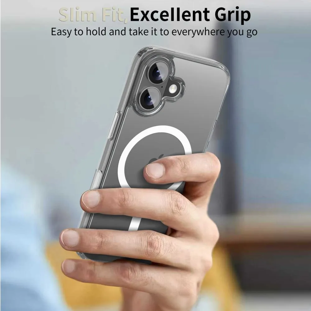 Apple iPhone 17 dėklas skaidrus TECH-PROTECT FLEXAIR HYBRID CC MAGSAFE