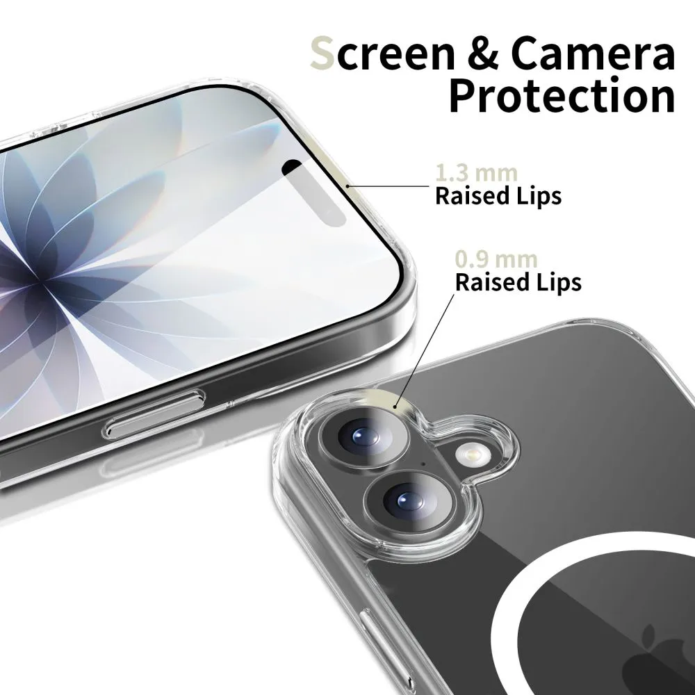 Apple iPhone 17 dėklas skaidrus TECH-PROTECT FLEXAIR HYBRID CC MAGSAFE