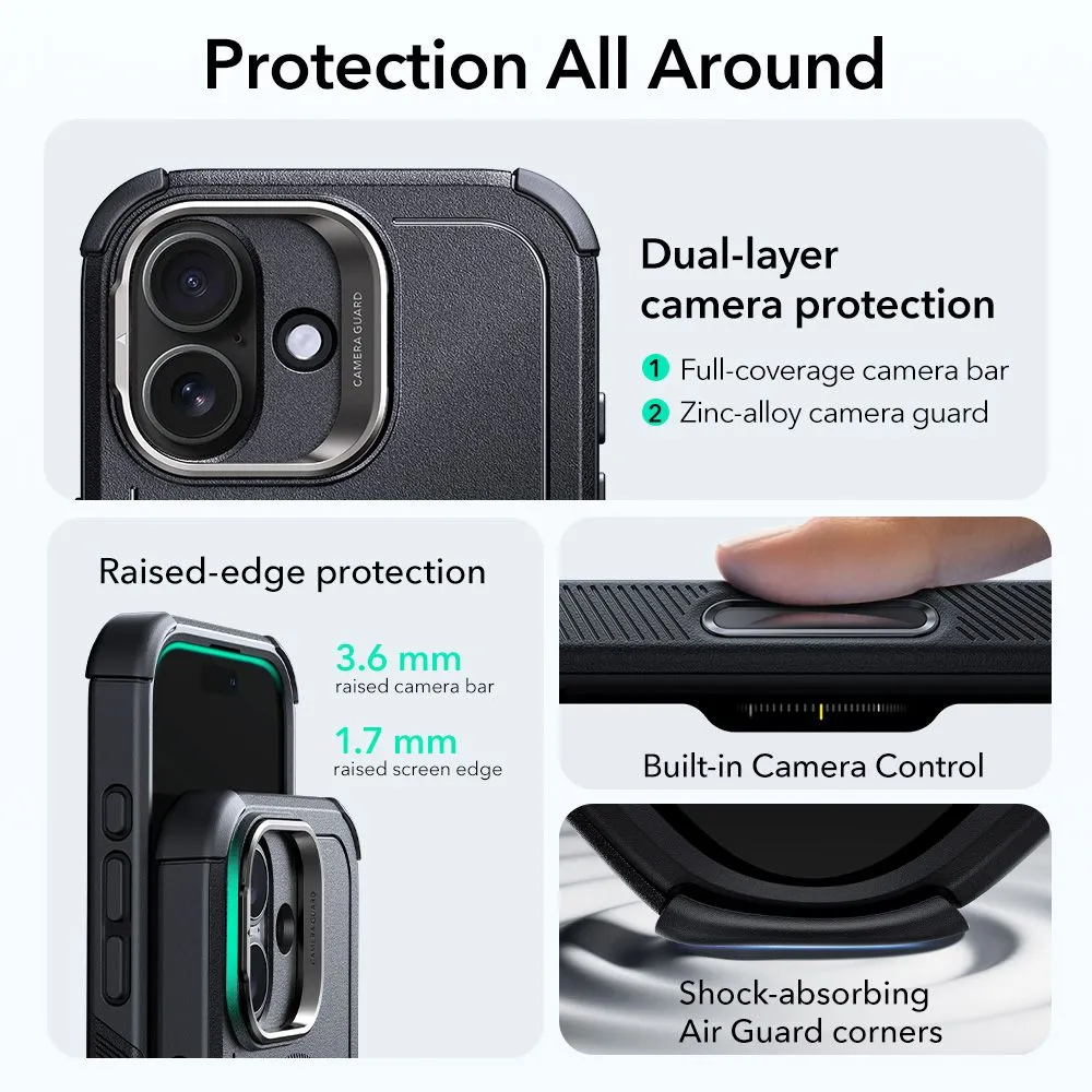 Apple iPhone 17 case black ESR CYBER KICKSTAND MAGSAFE
